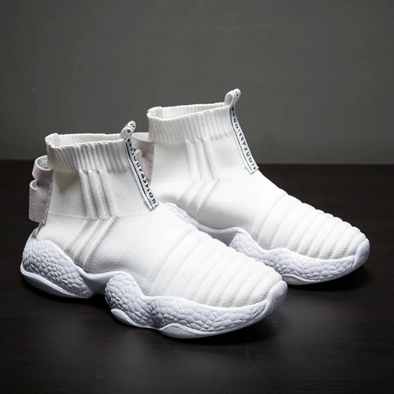 Женские кроссовки Вулканизированная трикотажная эластичная повседневная обувь