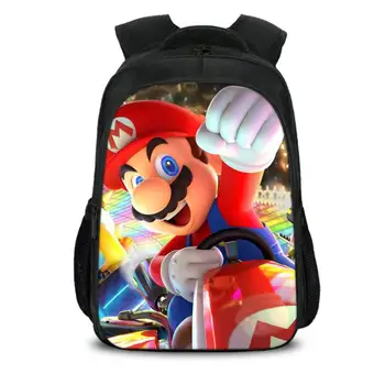 

Super Mario Backpack Anime Game Sonic Bro FNAF Animal Casual Personalized School Bags Toddler Boys Girls Teenager Mochila Bolsa
