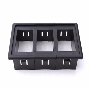 

3 Gang Car Boat Rocker Switch Housing Panel Clip Holder Plastic For RV Caravan Bus