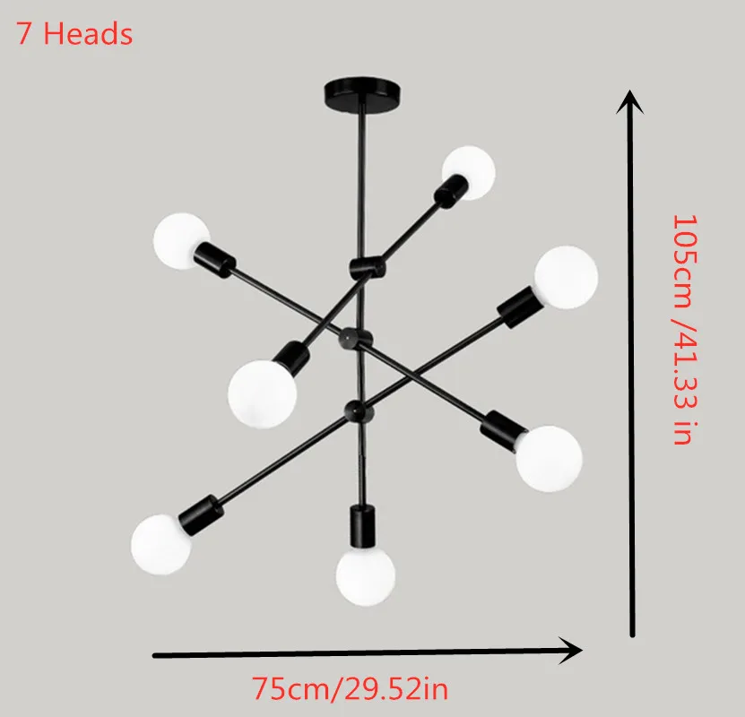 Скандинавский люстра, светильник, спираль, подвесной светильник, постмодерн, светодиодный светильник, люстры, Светильники для гостиной, спальни, блеск, светильник ing - Цвет абажура: 7 Heads