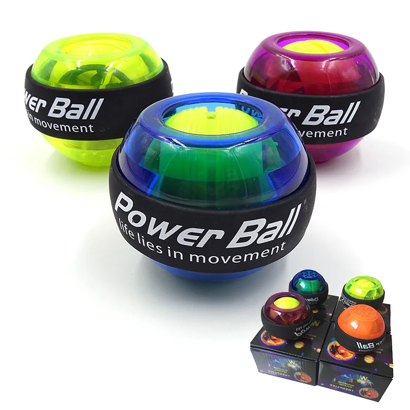 2020 LED Muscle Power Ball Wrist Ball Trainer Relax Gyroscope PowerBall Gyro Arm Exerciser Strengthener Gym Fitness Equipments|Yoyos| - AliExpress