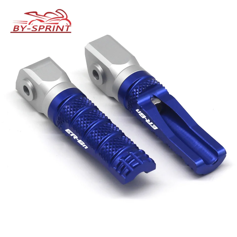 Новая Мода Мотоцикл CNC аксессуары Пассажирские подножки Задние подножки для KAWASAKI ER-6N ER-6F ABS ER6N/F 2006 2007 2008 - Цвет: Синий