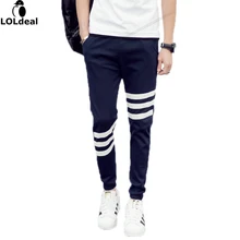 Для мужчин; повседневные штаны Тонкий Штаны молодежи