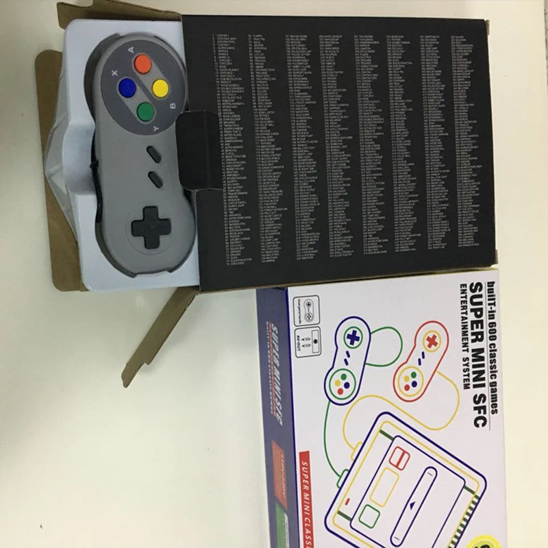 Мини классическая игровая консоль NES FC tv 8 бит Ретро игровая консоль Встроенная 600 игр AV Ручной игровой джойстик