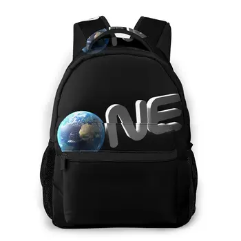 

One Backpack for Girls Boys Travel Rucksack Human Planet Printing