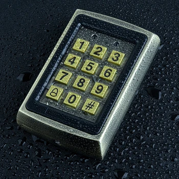 

Hands RFID Access Control Keypad Programming Controller Metal Waterproof Keyboard with Tags for Door Lock Use