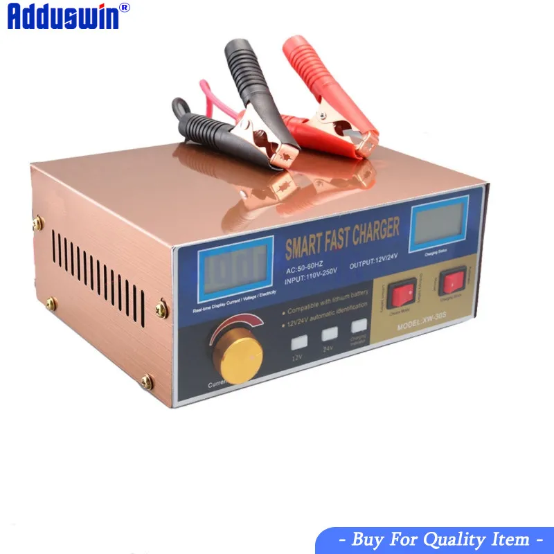 

12V/24V Car Smart Battery Charger Fully Automatic Battery Maintainer MF-3S Smart Pulse Repair Charger With LED Display