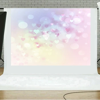 

Simple Heart Print Background Decor Valentine's Day Decoration Background Cloth 3D Portrait Photography Photo Background