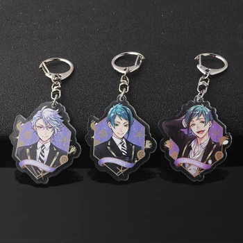 

Twisted Wonderland Acrylic Keychain Night Raven College Octavinelle Azul Floyd Figure Two-sided Keyring Pendant Jewelry