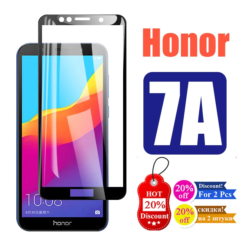 

Honor 7A Protective Glass On For Huawei 7 A A7 Tempred film Screen protector Honor7a Honer Honer7a xonor Armored Protection Glas