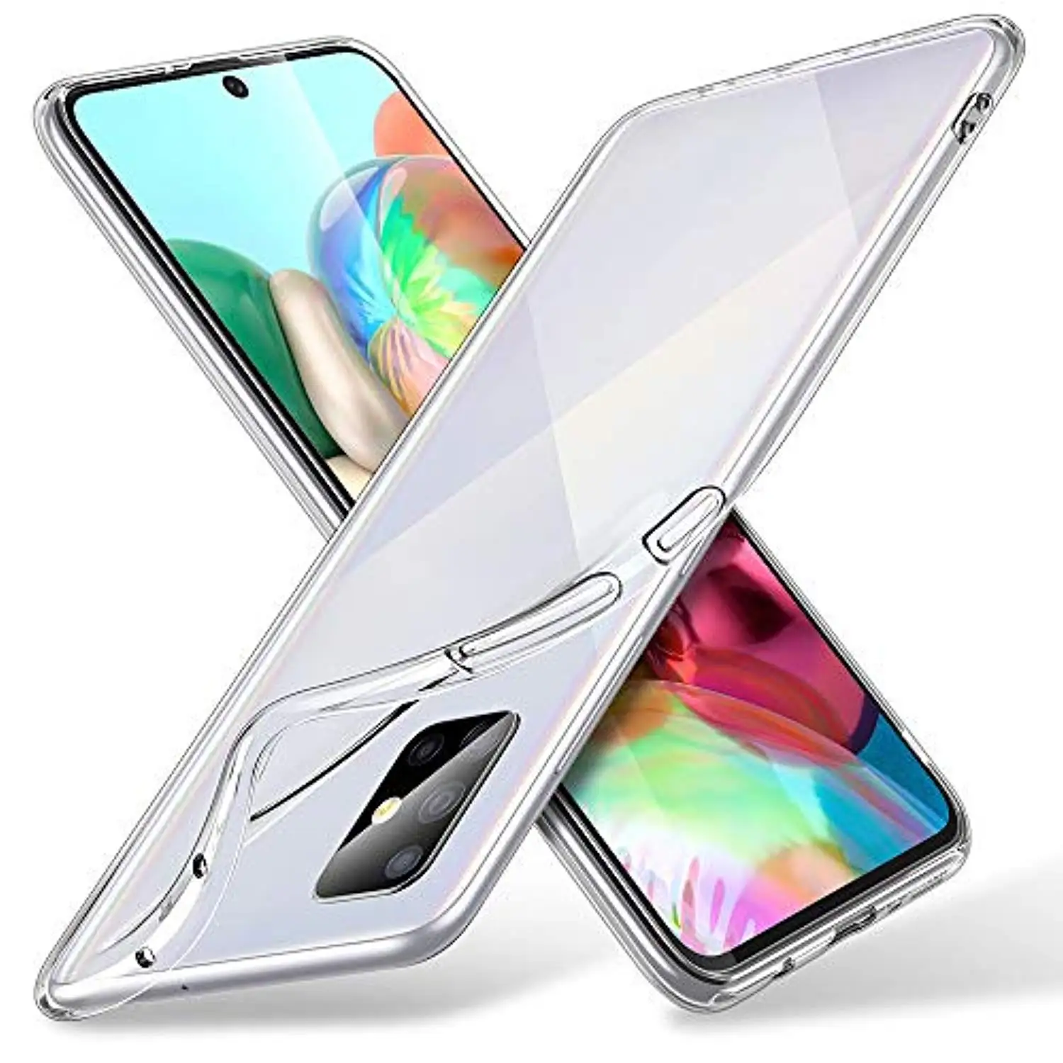 Тонкий прозрачный мягкий чехол из ТПУ для samsung Galaxy A71 A51 A10S A20S A30S A50S S20 ультра
