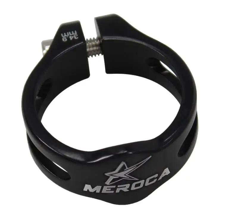 MEROCA Ultralight Locked Bicycle Seatpost Clamps For 31.6mm Seat Tube Mountain Bike Aluminum Alloy Clip 34.9mm