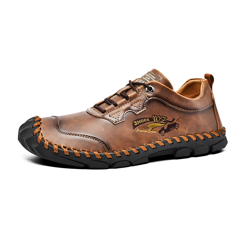 

Men Shoes High Quality Handmade Leather Driving Mens Flats Classic Comfortable Spring Autumn Big Size 38-46 Casual Men Shoes