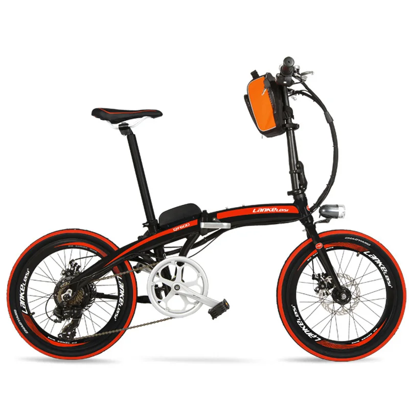 QF600 20&quot Folding Ebike 48V 12Ah/18Ah Battery Aluminum Frame Electric Bike Foldable Pedal Disc Brake Bicycle | Спорт и