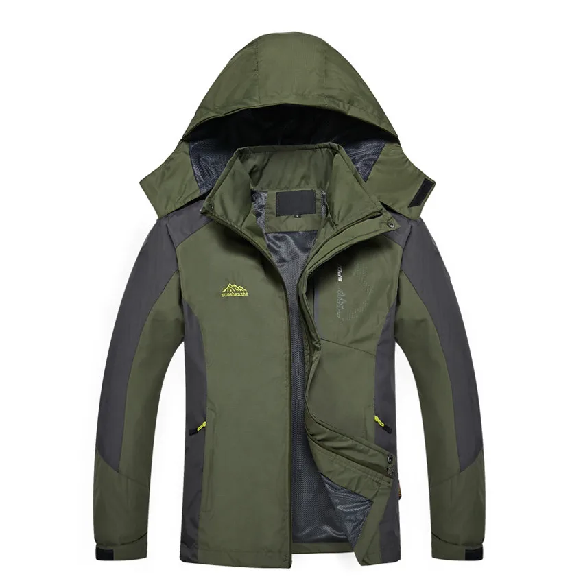 Men Army Green Горная кожа для мужчин женщин Весна Осень походные тонкие куртки Спорт на открытом воздухе скалолазание ветровка Кемпинг Треккинг бег пальто VA571 - Цвет: Men Army Green