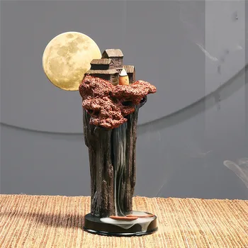 

sandalwood home mountain water indoor for Buddha tea large incense incense burner Backflow Best Cone Censer Stick Holder mini O