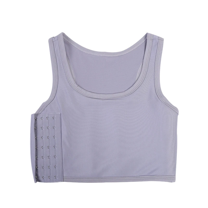 Tomboy Chest Binder Shaper, майка для груди, однотонная черная, белая, двухслойная, с подкладкой, с пряжкой, короткая, Les lesbies футболка с корсетом, топы