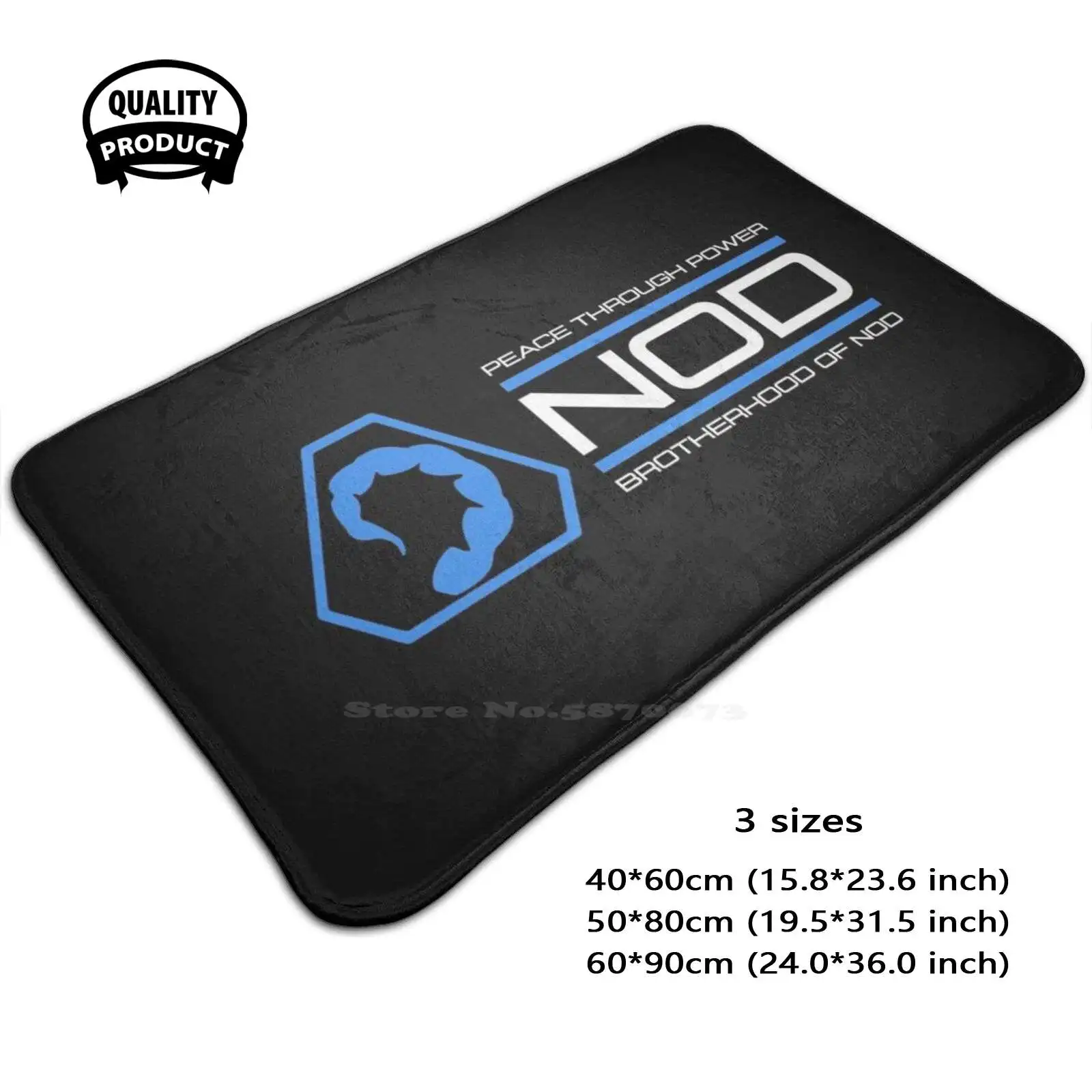 Brother Of Nod 3D Soft Tappetino Antiscivolo Tappeto Tappeto Foot Pad Brother Of Nod Comando E Conquista La Pace Attraverso Il Video Di Potenza