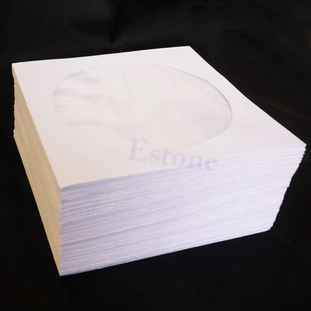 50 Paper CD DVD Flap Sleeves Case Cover Envelopes 5inch cd outer sleeves,cd inner sleeves