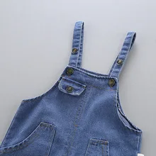 Новинка года, стильные ковбойские подтяжки в Корейском стиле для маленьких детей осенние детские комбинезоны джинсы для малышей