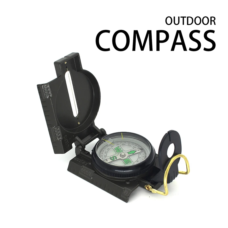 

Mountaineering Outdoor Tools Navigation Compass Metal Hiking Survival Travel American Compass Stability High Precision