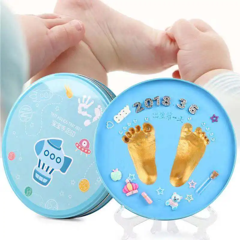

Baby Handprint Footprint Mud Children Kids Gift Non-toxic And Odorless For 0-3 years old