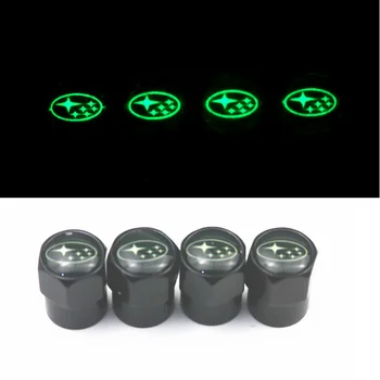 

Luminous Car-Styling Car Motorcycle Wheel Tire Valve Tyre Caps Case For Subaru Forest Human Lion XV Impreza WRX WRC Accessories