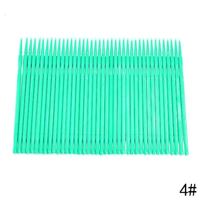 100 шт./пакет ватный тампон микро щетки одноразовые Microbrush Макияж Наращивание ресниц Аппликаторы O7X8