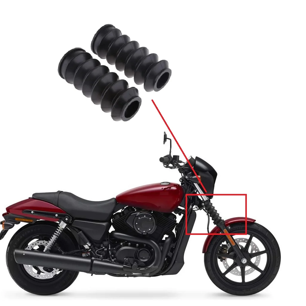 Мотоцикл 165 мм резиновая вилка крышка Гетры сапоги черный для Harley XG500/750 |