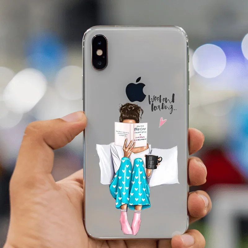 VOGUE queen Princess женский силиконовый чехол для телефона boss coffee из ТПУ для iphone 11 11Pro 5C 6 6S 7 8 Plus 5s 5 SE X XR XS Max