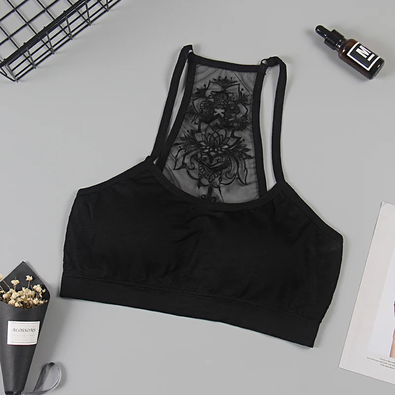 

2020 French Style Bralette Seamless Sexy Print Lace Bra Wireless Thin Underwear Sexy Lingerie Soft Bras For Women Girl B0042