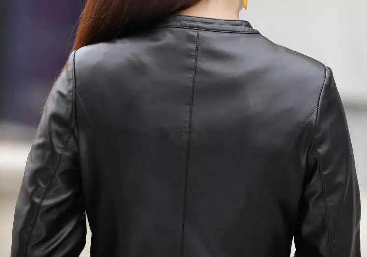 Новинка, большие размеры 3XL 4XL, кожаная куртка для женщин, кожаное пальто, осенняя Женская мотоциклетная кожаная одежда, верхняя одежда, куртки для женщин