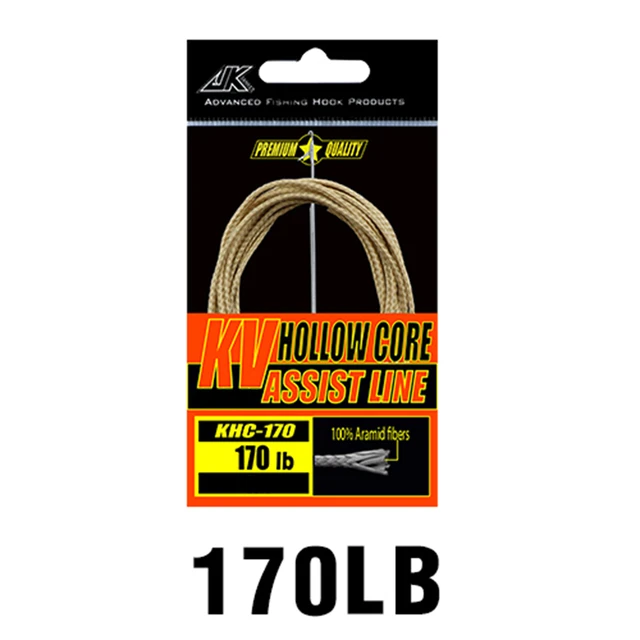 120/170/250/330LB Braided Fishing Assist Line PE Hollow Core Hook Binding  Rope Tying Hook Wire With Splicing Needle 3 4 Meters - AliExpress