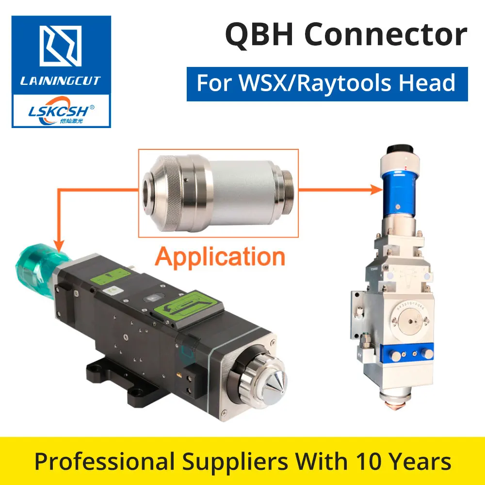 LSKCSH QBH разъем для Raytools/WSX/Precitec Лазерная головка NC30 BT240 BT240S для волоконного лазера 1064nm резки Raycus Max