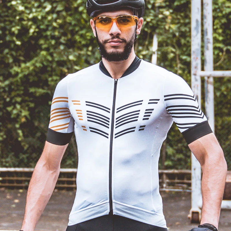 Summer Cycling Set Man Mountain Bike Clothing MTB Bicycle Wear Clothes Racing Maillot Ropa Ciclismo White Cycling Jersey Set