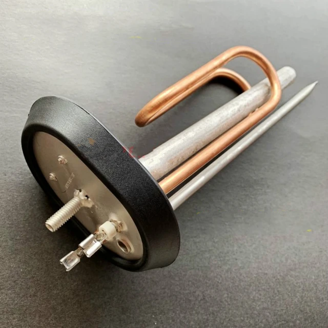 Electric Heating Element Tube Heating Rod with 2 Temperature Control Hole  for Ariston Water Heater Brass Heat Tube 50L 1200W - AliExpress