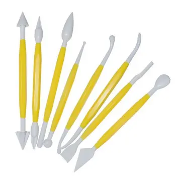 

8pcs Fondant Carving Knife Cake Baking Decorating Sugar Craft DIY Shaping Tool N1HF