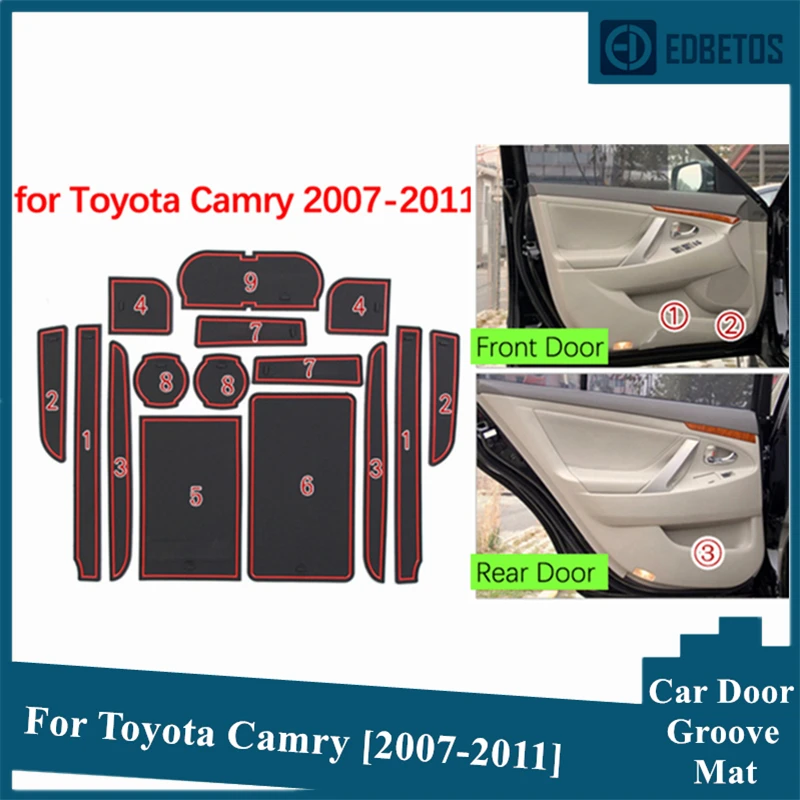 Camry 2007 2008 2009 2010 XV40 резиновый коврик противоскользящий подстаканник для салона Toyota