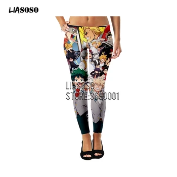 

LIASOSO 3D Print Women Girl Ladies My Hero Academia Midoriya Izuku Legging Fitness Leggings Sexy Ankle Pants Streetwear X2780