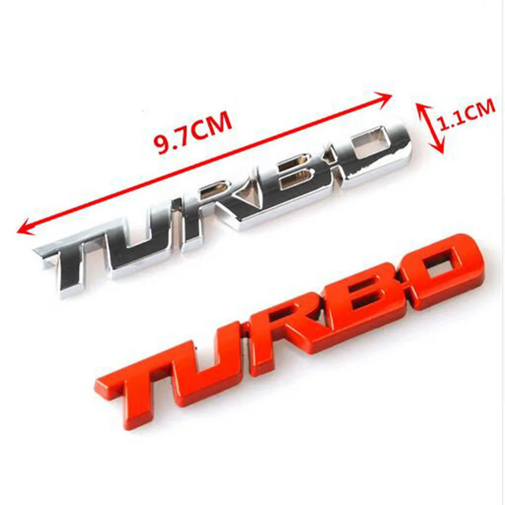 ZZTZZ 3D металлическая турбо Автомобильная наклейка эмблема значок для