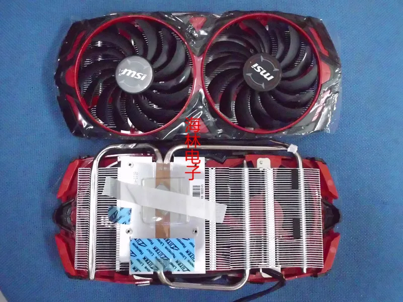 Для MSI RX580 ARMOR MK2 8G OC графический вентилятор для охлаждения видеокарты вентилятор с радиатором