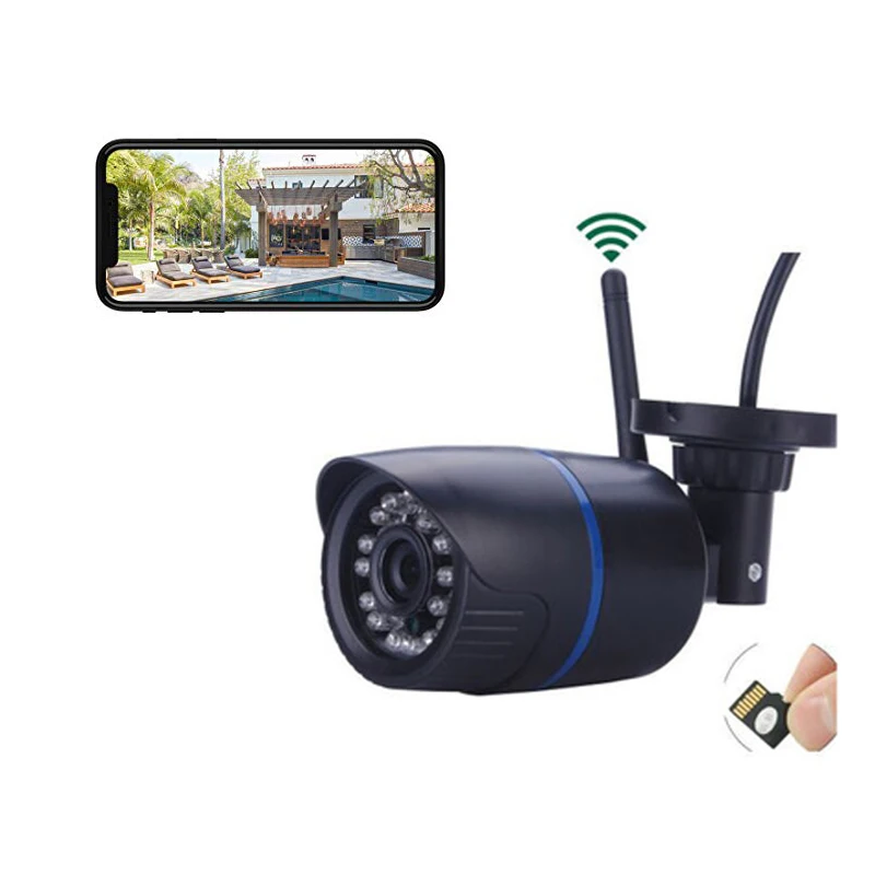 

Wouwon Full HD 1080P Waterproof Outdoor IP Camera Wifi Wireless Security Camera Mini Bullet CCTV Surveillance Camera Onvif