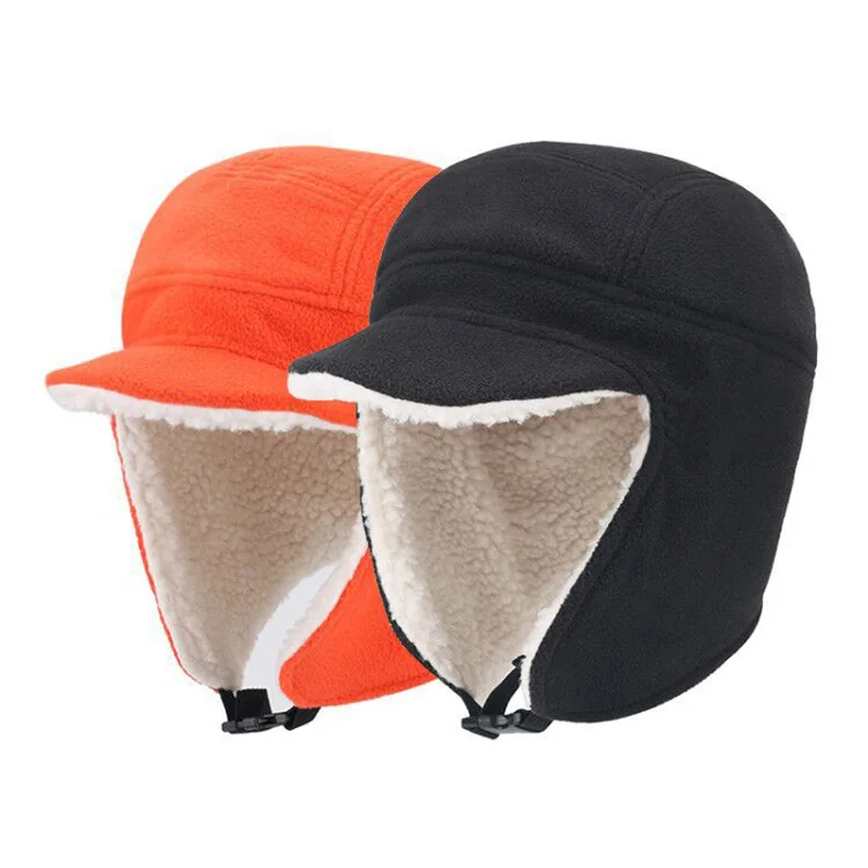 Winter Trapper Hat Soft Fleece Warm 
