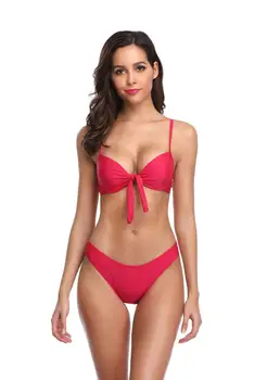 

Amazon Express 2019 Full Explosive Chest Butterfly Tie and Pure Bikini Swimsuit Printed Lady Swimsuit