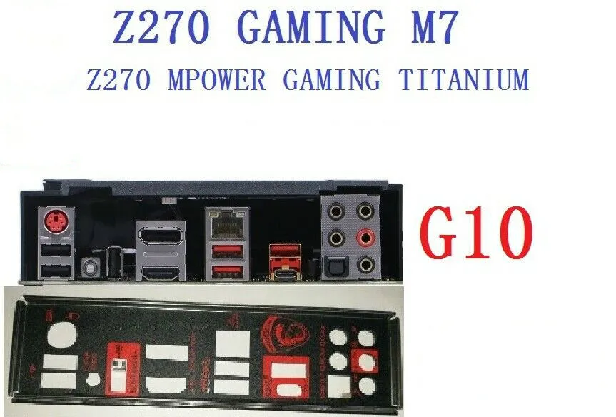 

Щит ввода-вывода для MSI Z270 GAMING M7/Z270 MPOWER игровой титановый