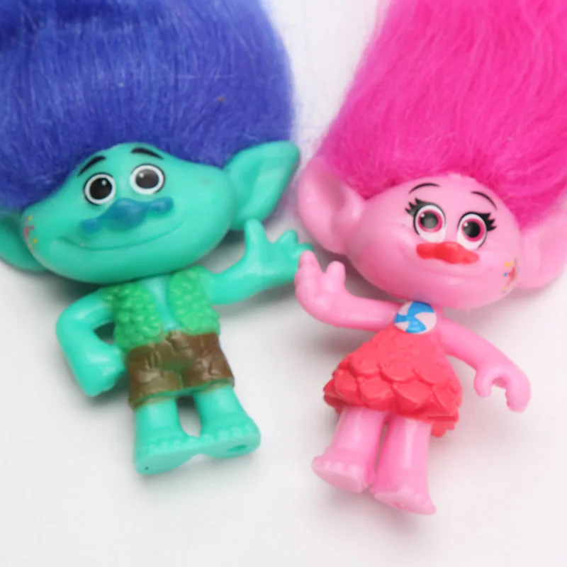 Серия Hasbro 12 шт./компл. Тролли экшн игрушки ветка дрожание фигурки троллей детская