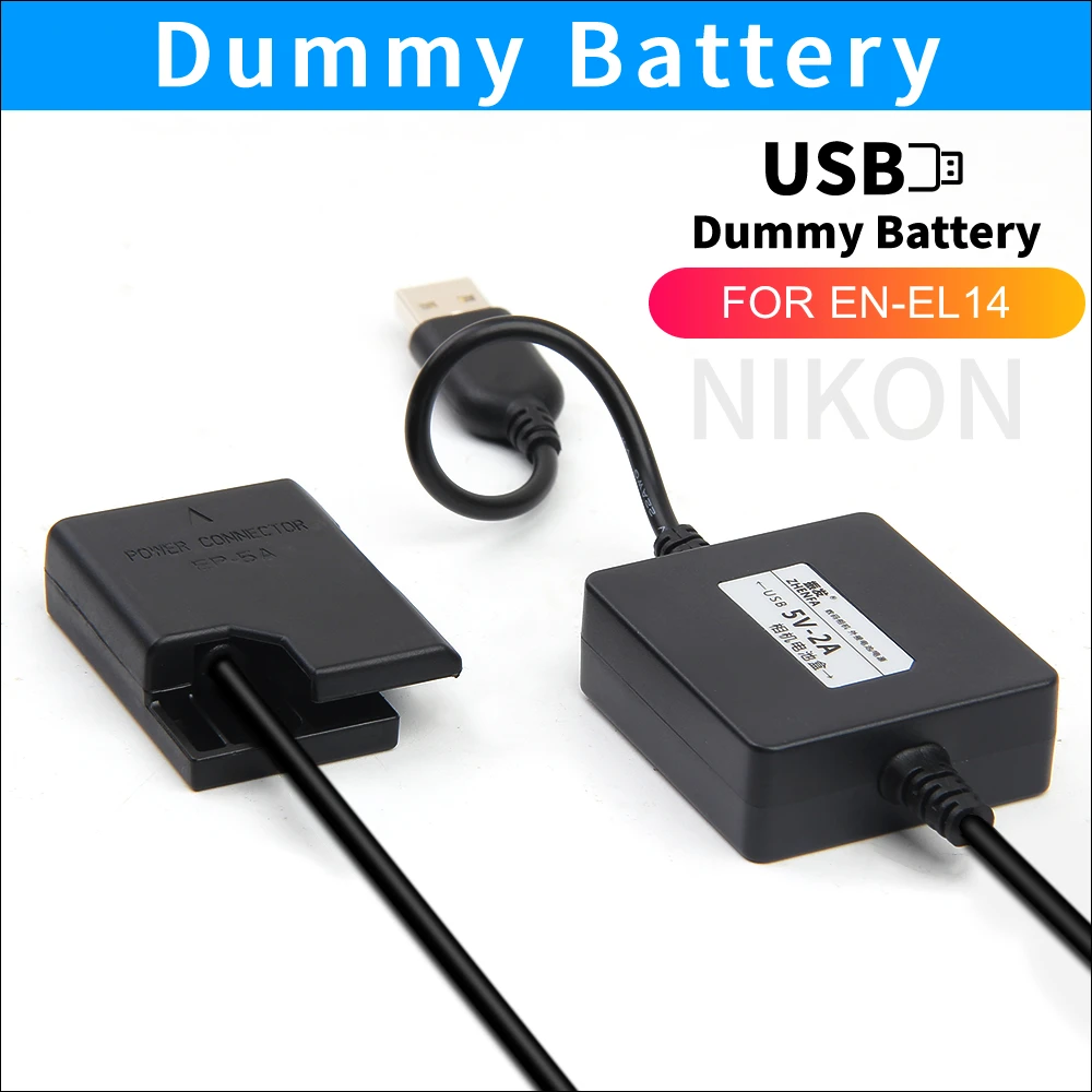 Usb Power Bank El14a Enel14 Dummy Battery Ep5a Power Adapter For