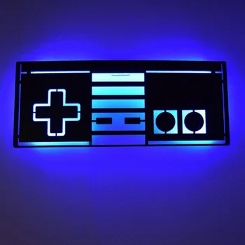 

Ps4psx Game Controller Led Night Light Luminous Wall Light Fantasy Game Room Decorative Light
