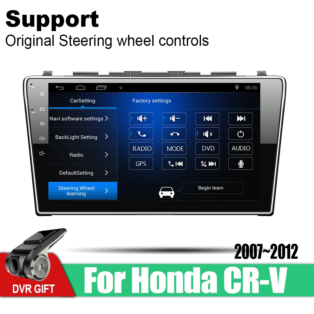 Автомобильный мультимедийный GPS навигатор ZaiXi Android для Honda CR V CRV 2007 ~ 2012 стерео