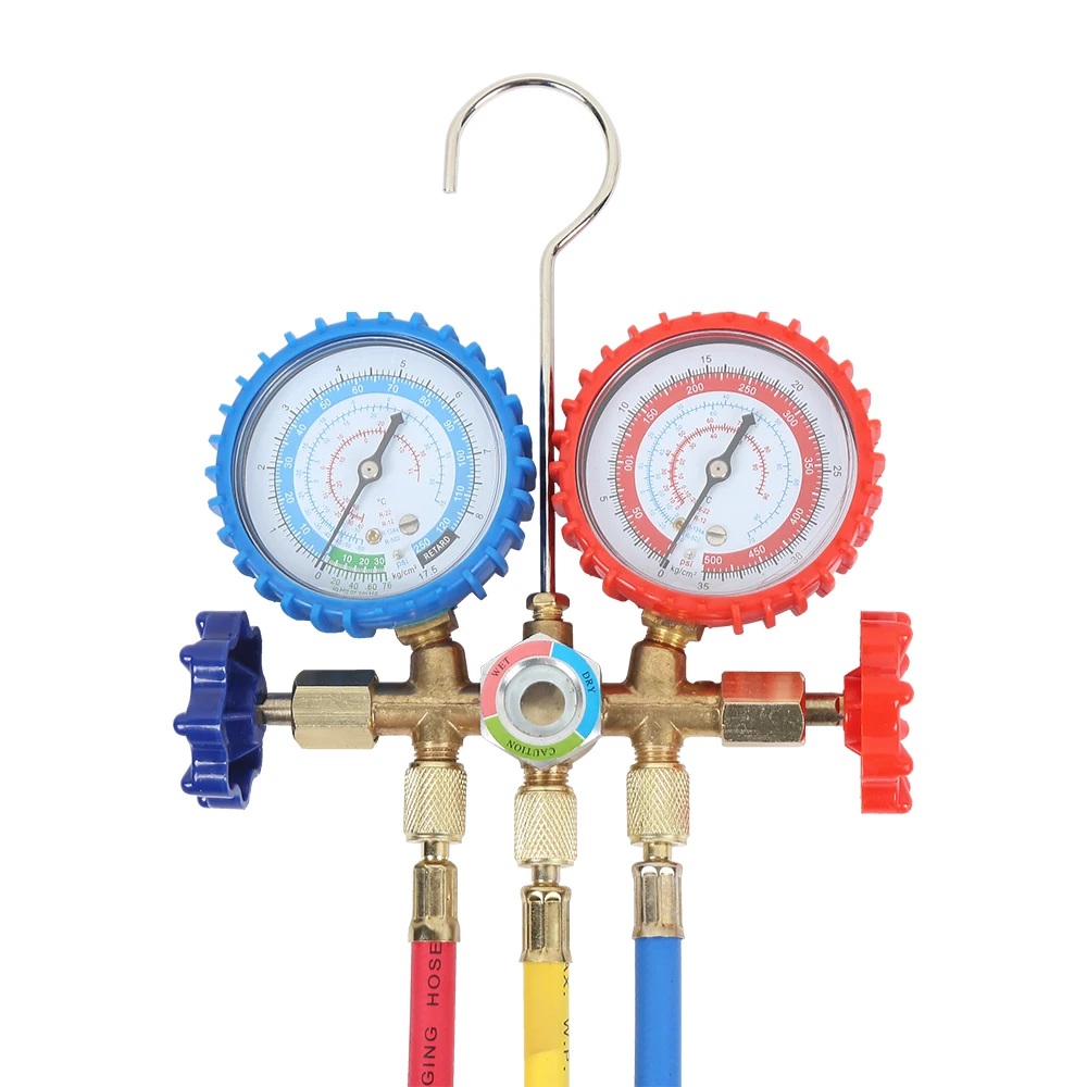 

Refrigerant Manifold Gauge Set For Air Conditioning Refrigerator Freon Measuring Meter For Automotive Home Air Condition System